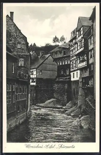 AK Monschau /Eifel, Rurpartie