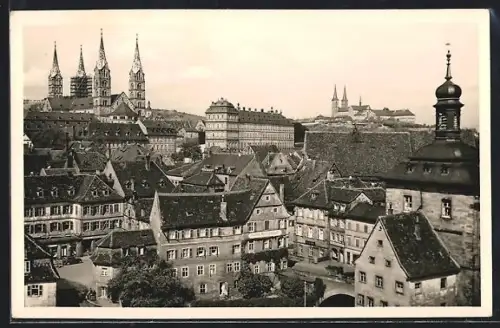 AK Bamberg, Totalansicht mit Turmpanorama
