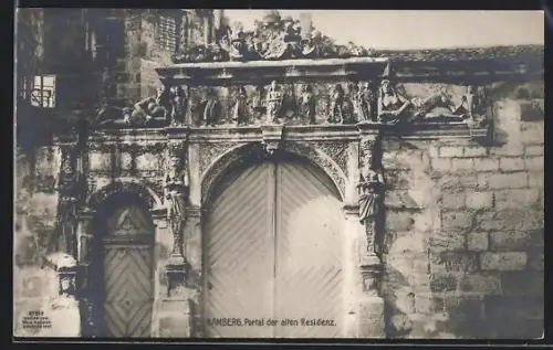 AK Bamberg, Portal der alten Residenz