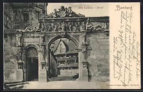 AK Bamberg, Alte Residenz, Portal