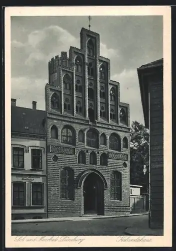 AK Lüneburg, Strassenpartie mit Kalandshaus