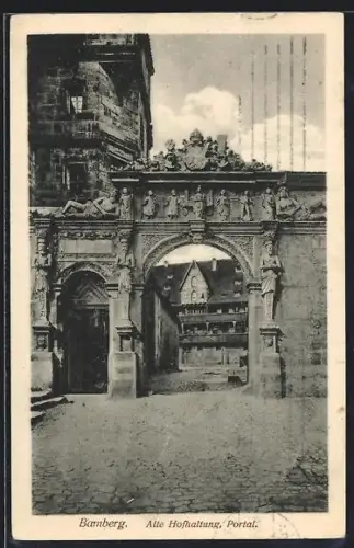 AK Bamberg, Alte Hofhaltung, Portal
