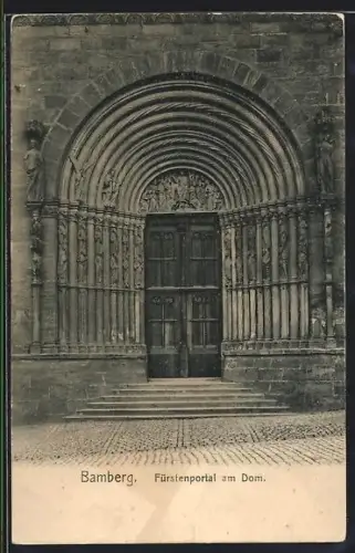 AK Bamberg, Fürstenportal am Dom