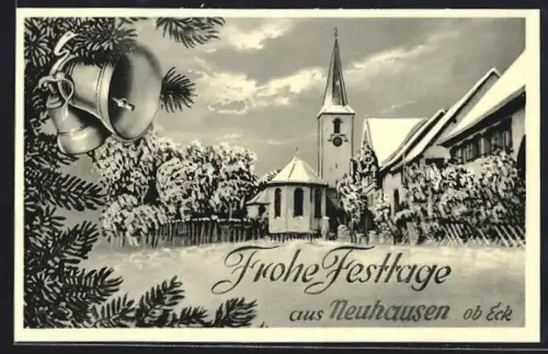 AK Neuhausen ob Eck, Kirche im Schnee