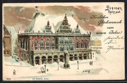 Lithographie Bremen, Rathaus