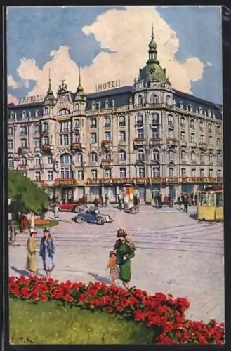 AK Frankfurt a. M., Fahrigs Hotel Bristol, Inh. Franz Fahrig
