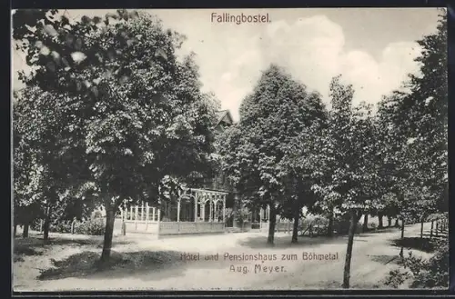 AK Fallingbostel, Hotel und Pensionshaus zum Böhmetal, Bes. Aug. Meyer