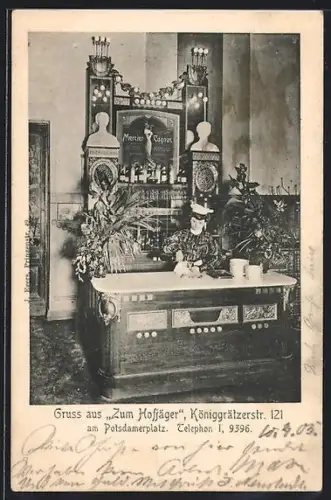 AK Berlin, Gasthaus Zum Hofjäger, Königgrätzerstr. 121