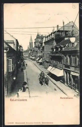 AK Kaiserslautern, Marktstrasse im Sonnenschein