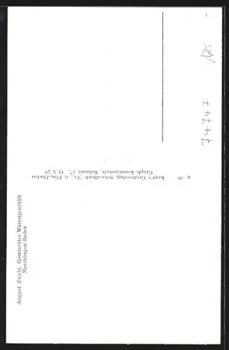 AK Merchingen, Kirche mit Umgebung