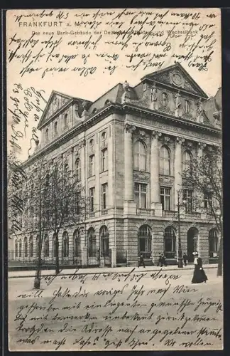 AK Frankfurt a. M., Neues Bank-Gebäude der Deutschen Wechsel-Bank