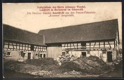 AK Bockenrod im Odenwald, Stallgebäude des Herrn Johannes Wendel
