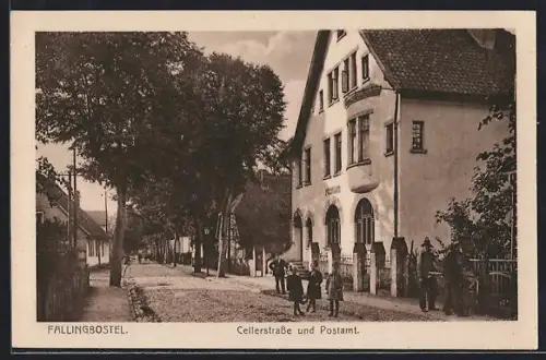AK Fallingbostel, Cellerstrasse mit Postamt