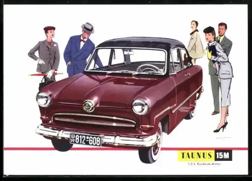 AK Auto Ford Taunus 15 M, Reklame