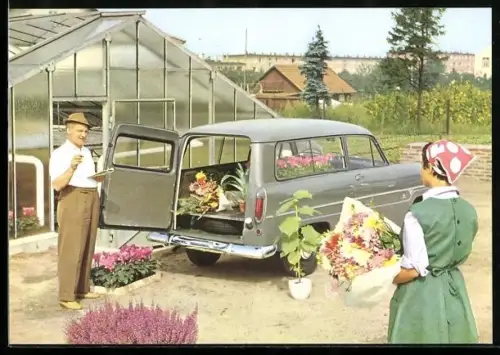 AK Auto Ford Taunus 12 M Kombi, für Beruf und Erholung, Reklame