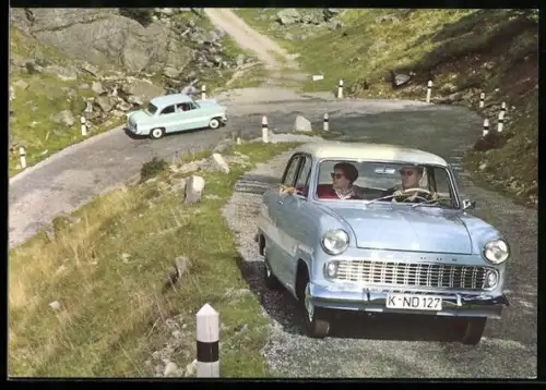 AK Auto Ford Taunus 12 M, Viel Auto fürs Geld, Reklame