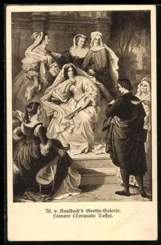 Künstler-AK Leonore von W. von Kaulbach, Goethe