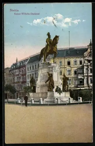 AK Stettin, Kaiser-Wilhelm-Denkmal