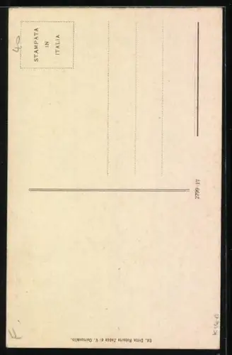 Lithographie Napoli, Capri, Panorama