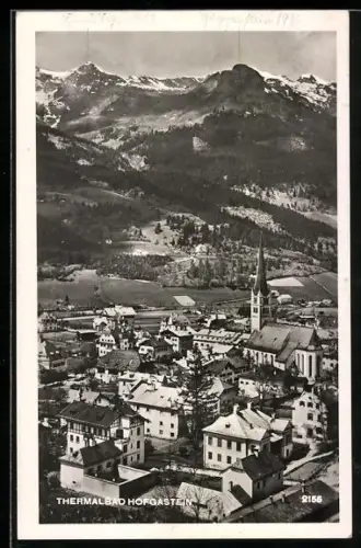 AK Bad Hofgastein, Teilansicht mit Kirche