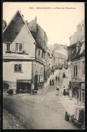 AK Besancon, La rue de Chartres