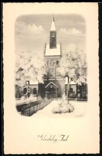 AK Aabenraa, Kirche im Winter
