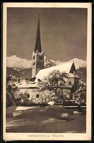 AK Hofgastein, Kirche im Winter