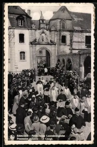 AK Echternach, Procession dansante, Le Clergé