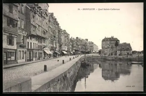 AK Honfleur, Geschäfte am Quai Sainte-Catherine