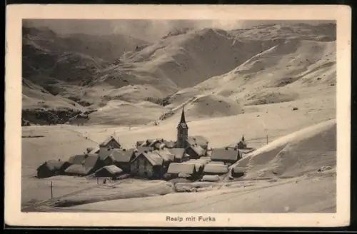 AK Realp, Totale im Winterglanz