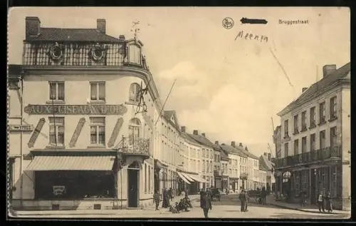 AK Meenen, Blick in die Bruggestraat