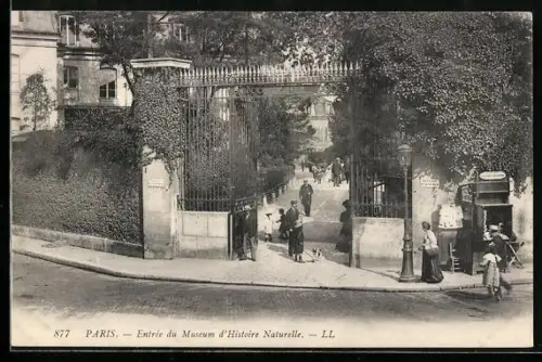 AK Paris V, Entree du Museum d`Histoire Naturelle