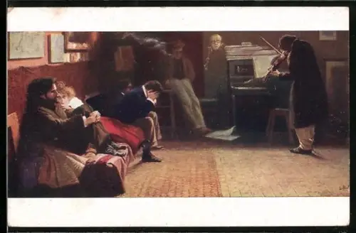 Künstler-AK Beethoven von L. Balestrieri