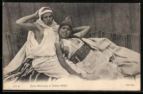 AK Jeune Mauresque et Femme Kabyle