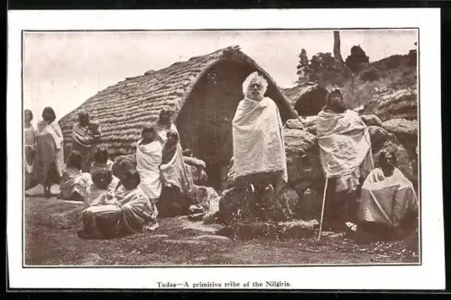 AK Todas Tribe, Group in front of a house