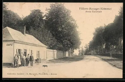 AK Villers-Bocage, Route Nationale