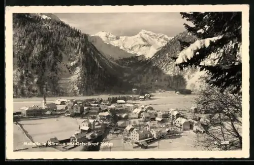 AK Mallnitz, Ortsansicht mit Geiselkopf