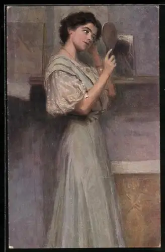 Künstler-AK sign. E. Rosenstand: Eitelkeit