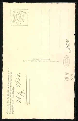 AK Neue Pummerin für St. Stephan, Glocke