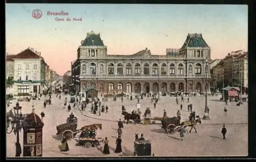 AK Bruxelles, Gare du Nord, Bahnhof