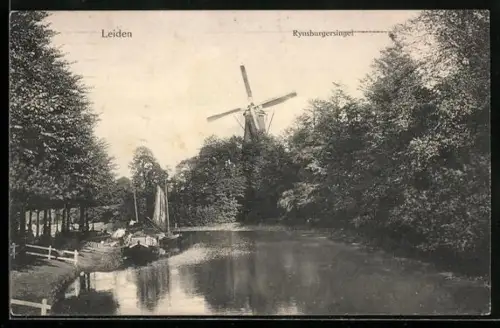 AK Leiden, Rynsburgersingel, Windmühle