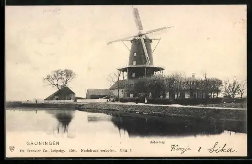 AK Groningen, Boterdiep, Windmühle