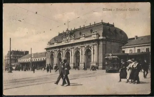 AK Milano, Stazione Centrale, Bahnhof