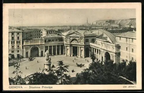 AK Genova, Stazione Principe, Bahnhof