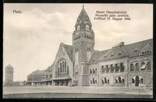 AK Metz, Totalansicht Neuer Hauptbahnhof