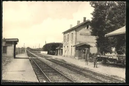 AK Prez-sous-Lafauche /Hte-Marne, La Gare, Bahnhof