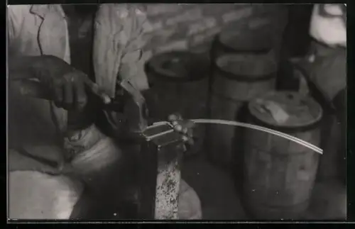 Foto-AK Brazzaville, Service de l`intendance de L`A.F.L., Atelier à bois et à fer