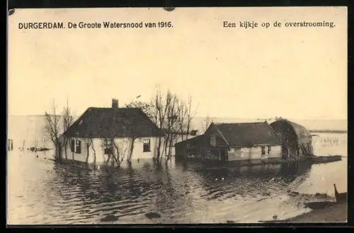 AK Durgerdam, De Groote Watersnood van 1916