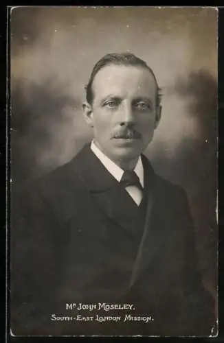 AK London, Portrait of Mr. John Moseley of the South-East London Mission