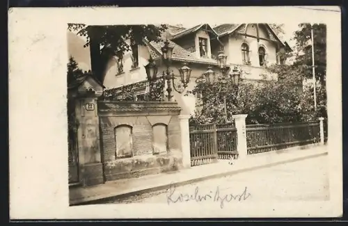 Foto-AK Dresden-Blasewitz, Haus in der Loschwitzer Strasse
